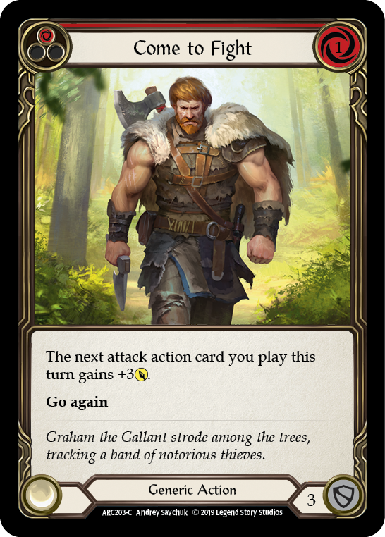 Come to Fight (Red) - Flesh and Blood TCG - MoxLand