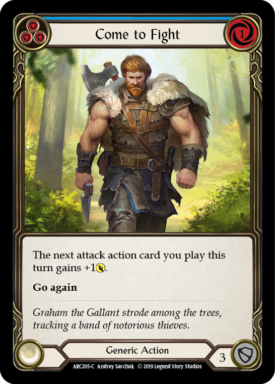 Come to Fight (Blue) - Flesh and Blood TCG - MoxLand
