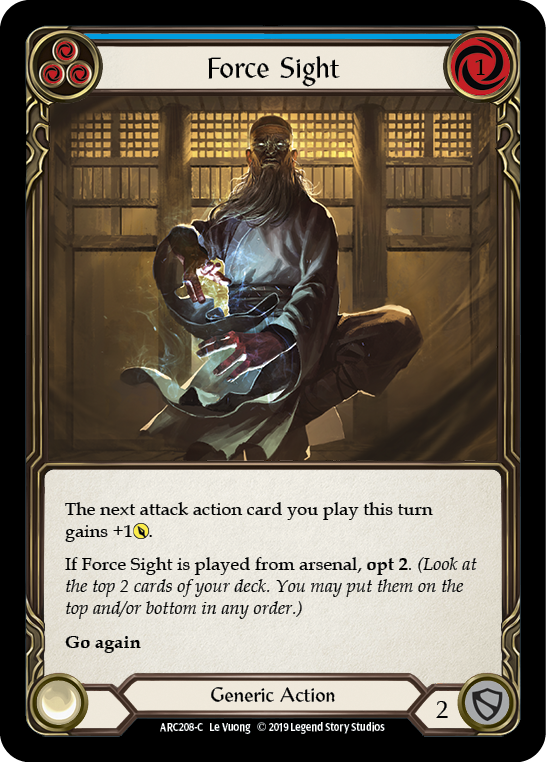 Force Sight (Blue) - Flesh and Blood TCG - MoxLand