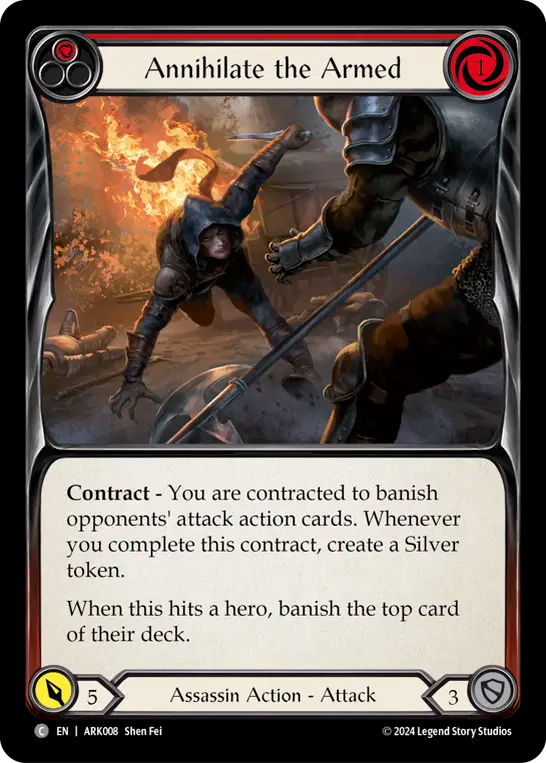 Annihilate the Armed (Red) - Flesh and Blood TCG - MoxLand