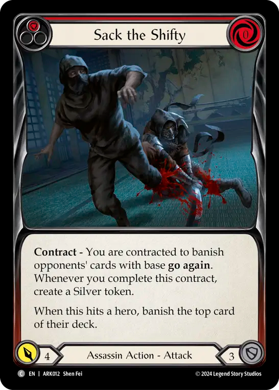 Sack the Shifty (Red) - Flesh and Blood TCG - MoxLand