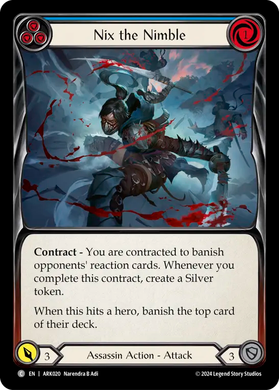 Nix the Nimble (Blue) - Flesh and Blood TCG - MoxLand