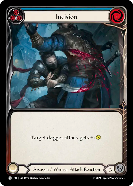 Incision (Blue) - Flesh and Blood TCG - MoxLand
