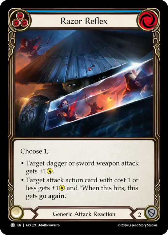 Razor Reflex (Blue) - Flesh and Blood TCG - MoxLand