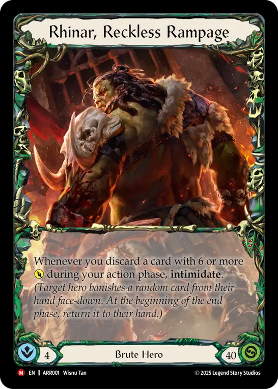 Rhinar, Reckless Rampage - Flesh and Blood TCG - MoxLand
