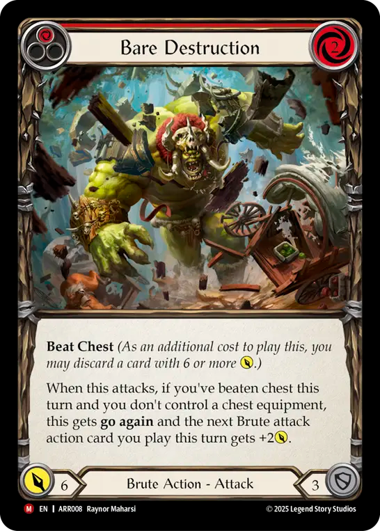Bare Destruction (Red) - Flesh and Blood TCG - MoxLand