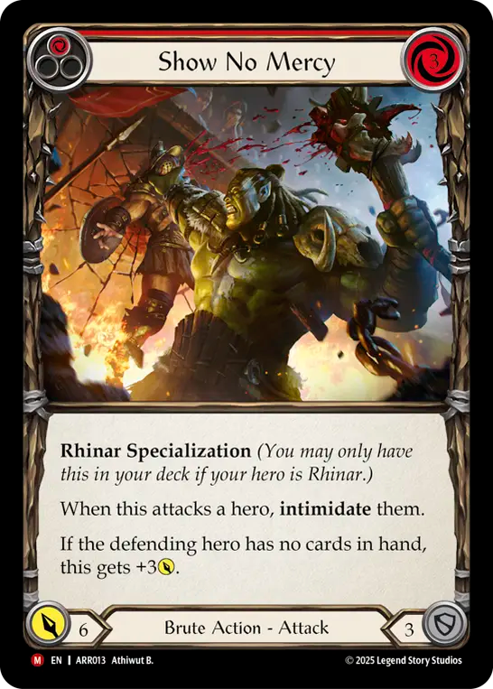 Show No Mercy (Red) - Flesh and Blood TCG - MoxLand
