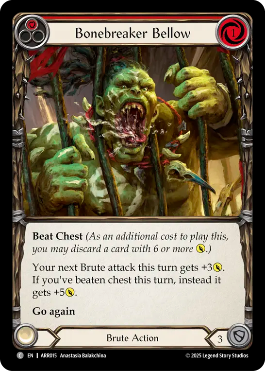 Bonebreaker Bellow (Red) - Flesh and Blood TCG - MoxLand