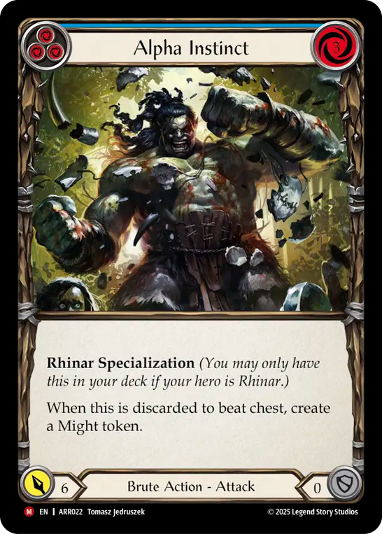 Alpha Instinct (Blue) - Flesh and Blood TCG - MoxLand