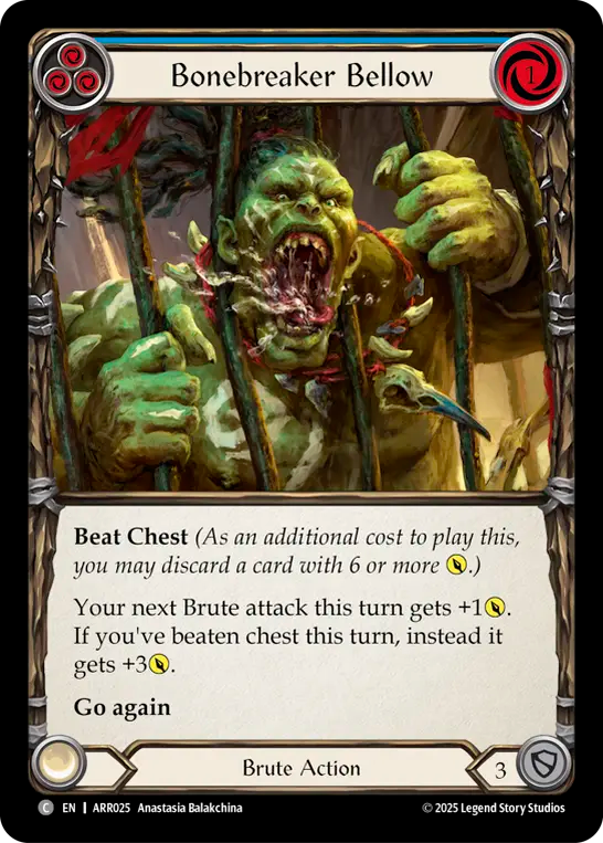 Bonebreaker Bellow (Blue) - Flesh and Blood TCG - MoxLand