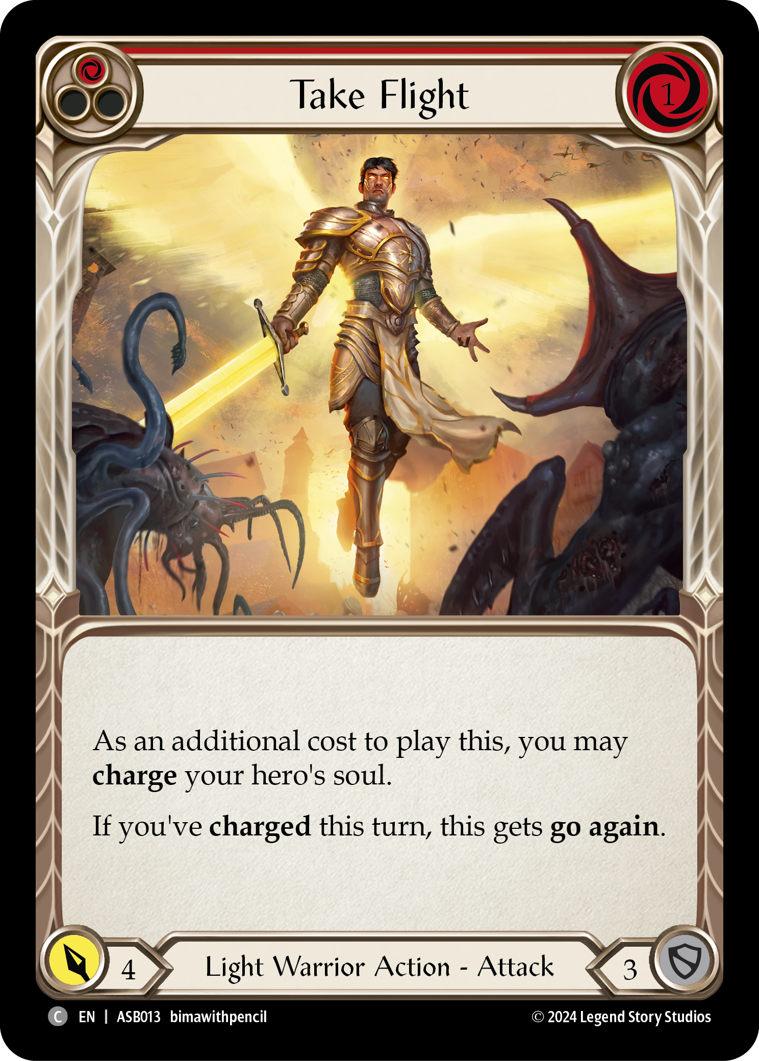 Take Flight (Red) - Flesh and Blood TCG - MoxLand