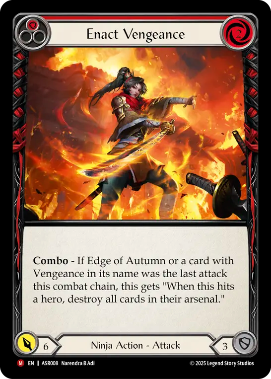 Enact Vengeance (Red) - Flesh and Blood TCG - MoxLand