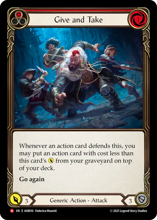 Give and Take (Red) - Flesh and Blood TCG - MoxLand
