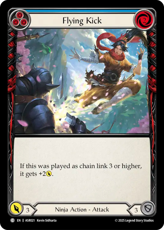 Flying Kick (Blue) - Flesh and Blood TCG - MoxLand