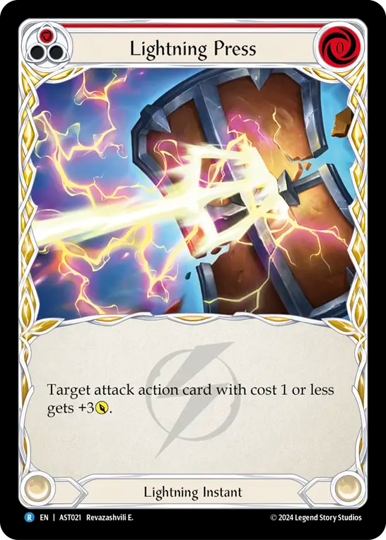 Lightning Press (Red) - Flesh and Blood TCG - MoxLand