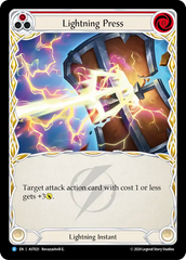 Lightning Press (Red) - Flesh and Blood TCG - MoxLand