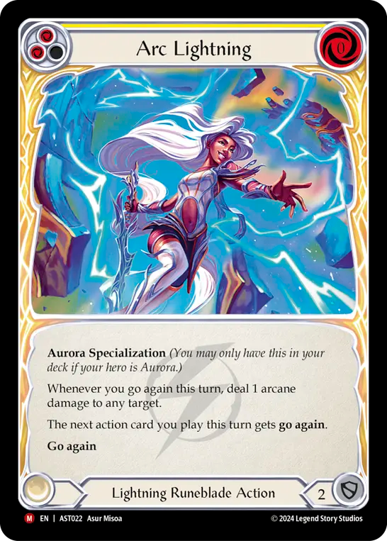 Arc Lightning (Yellow) - Flesh and Blood TCG - MoxLand