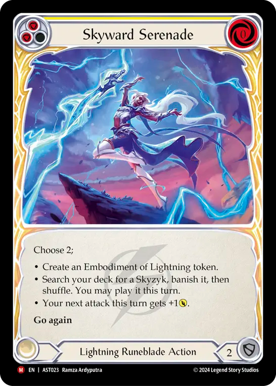 Skyward Serenade (Yellow) - Flesh and Blood TCG - MoxLand
