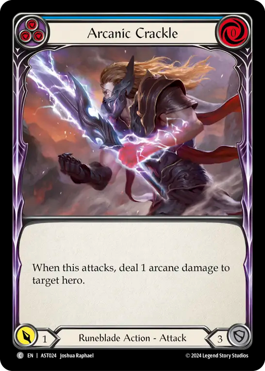 Arcanic Crackle (Blue) - Flesh and Blood TCG - MoxLand