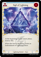 Sigil of Lightning (Blue) - Flesh and Blood TCG - MoxLand