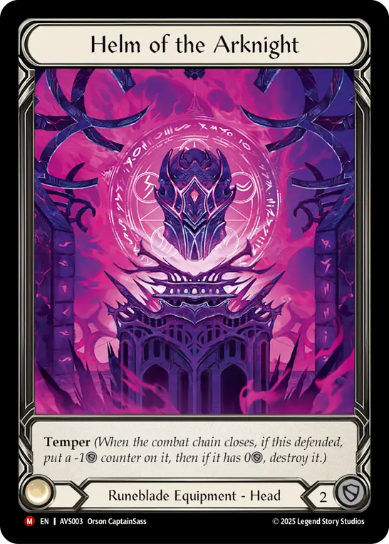 Helm of the Arknight - Flesh and Blood TCG - MoxLand