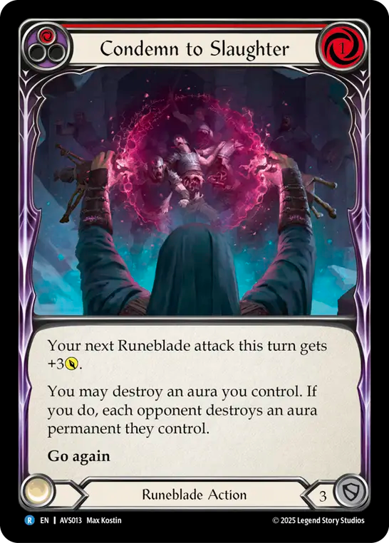Condemn to Slaughter (Red) - Flesh and Blood TCG - MoxLand