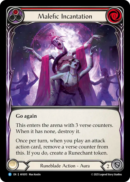 Malefic Incantation (Red) - Flesh and Blood TCG - MoxLand