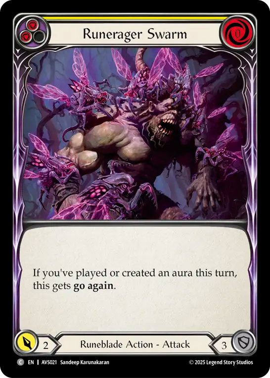 Runerager Swarm (Yellow) - Flesh and Blood TCG - MoxLand