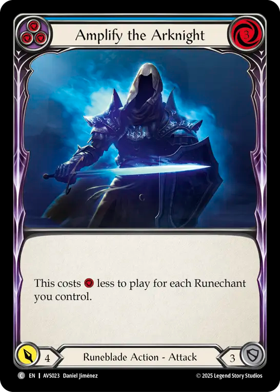 Amplify the Arknight (Blue) - Flesh and Blood TCG - MoxLand