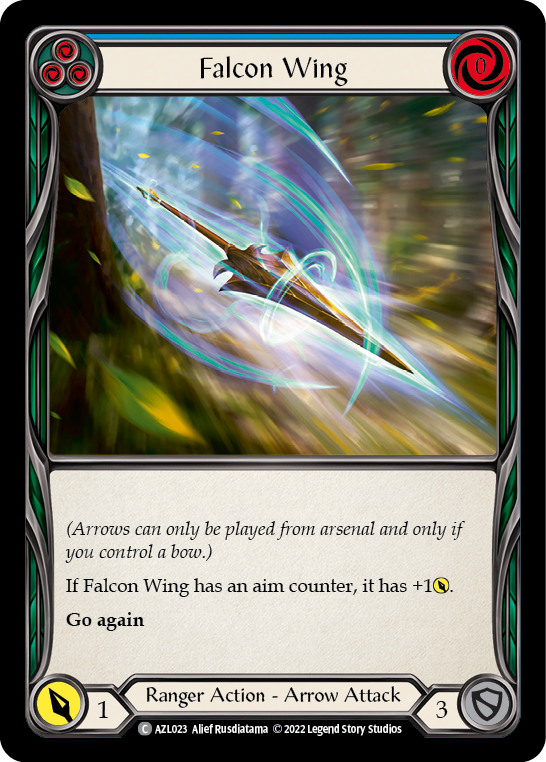 Falcon Wing (Blue) - Flesh and Blood TCG - MoxLand