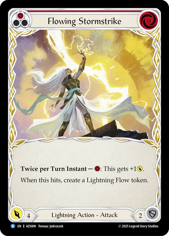 Flowing Stormstrike (Red) - Flesh and Blood TCG - MoxLand