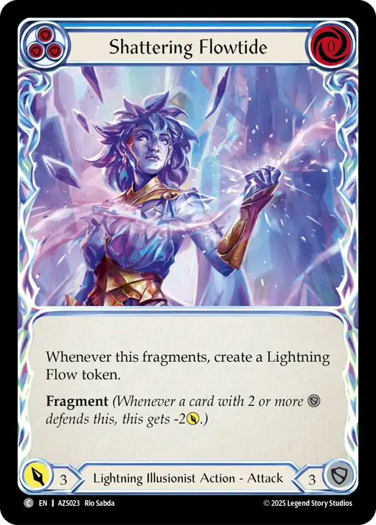 Shattering Flowtide (Blue) - Flesh and Blood TCG - MoxLand