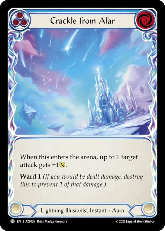 Crackle from Afar (Blue) - Flesh and Blood TCG - MoxLand