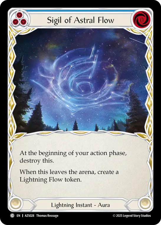 Sigil of Astral Flow (Blue) - Flesh and Blood TCG - MoxLand