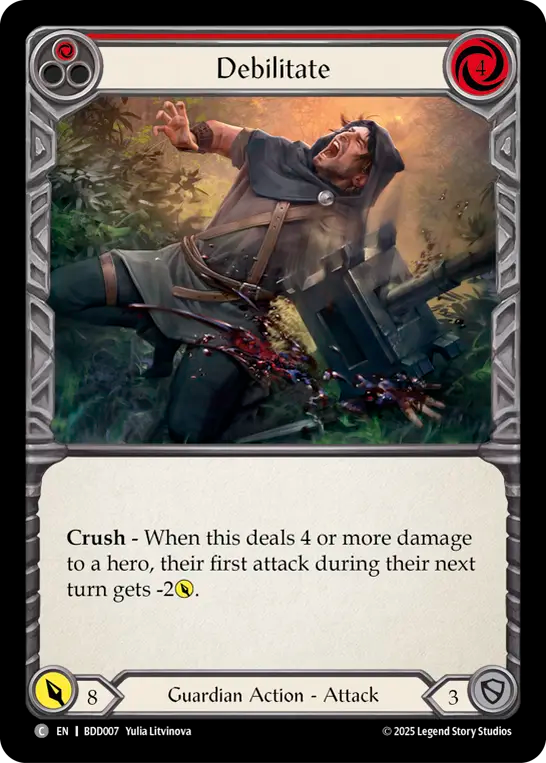 Debilitate (Red) - Flesh and Blood TCG - MoxLand
