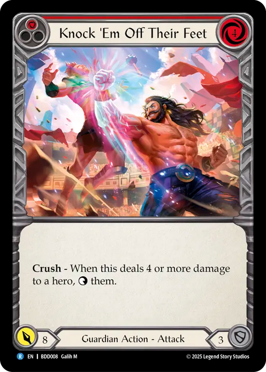Knock 'Em Off Their Feet (Red) - Flesh and Blood TCG - MoxLand