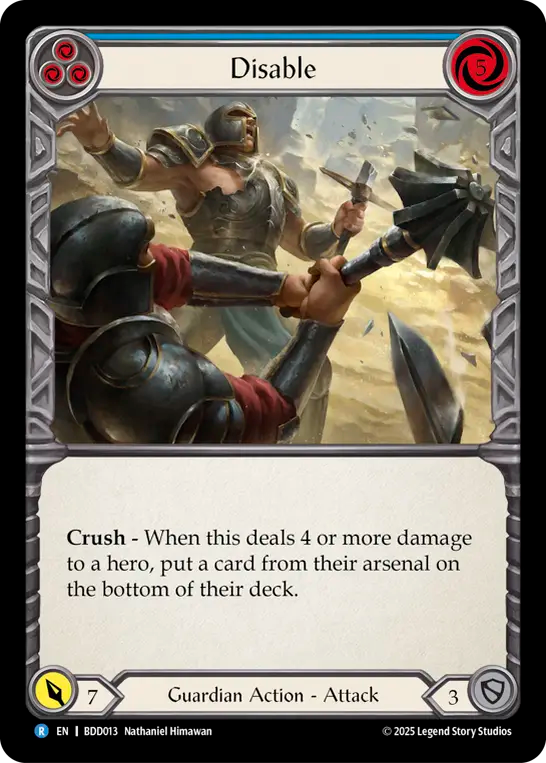 Disable (Blue) - Flesh and Blood TCG - MoxLand