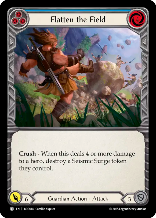 Flatten the Field (Blue) - Flesh and Blood TCG - MoxLand