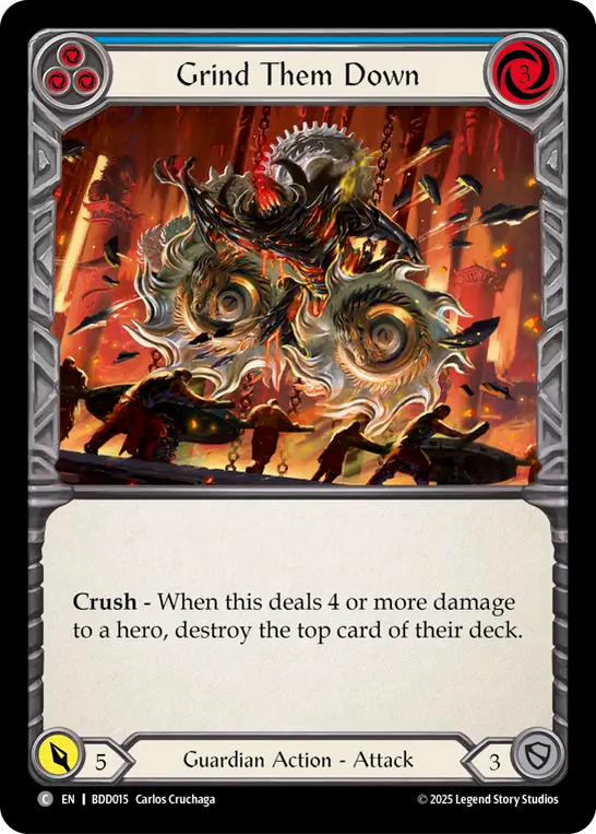 Grind Them Down (Blue) - Flesh and Blood TCG - MoxLand