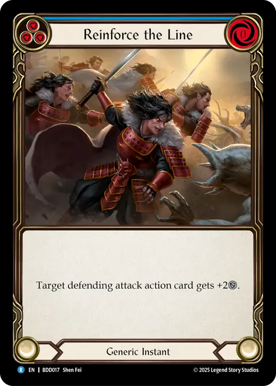 Reinforce the Line (Blue) - Flesh and Blood TCG - MoxLand