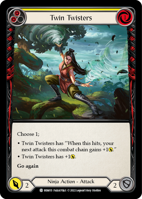 Twin Twisters (Yellow) - Flesh and Blood TCG - MoxLand