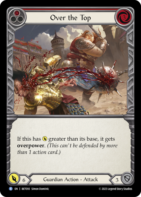 Over the Top (Red) - Flesh and Blood TCG - MoxLand