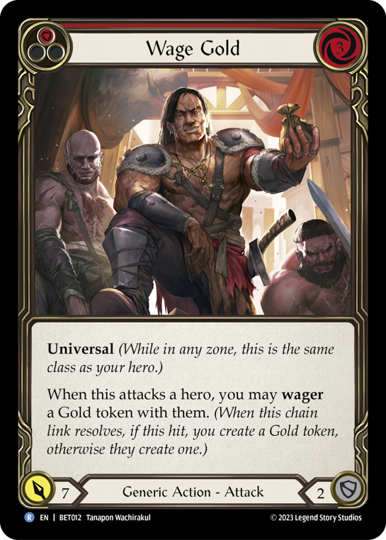 Wage Gold (Red) - Flesh and Blood TCG - MoxLand