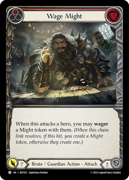 Wage Might (Red) - Flesh and Blood TCG - MoxLand
