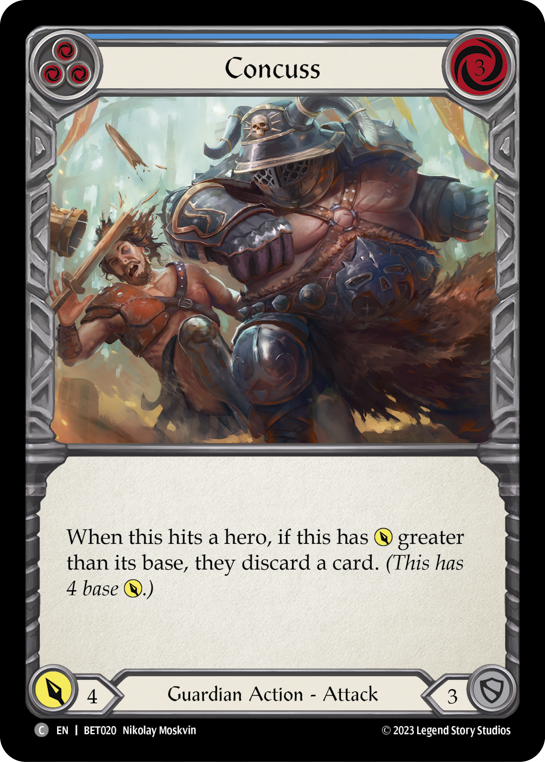 Concuss (Blue) - Flesh and Blood TCG - MoxLand