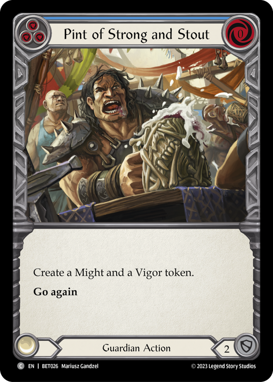 Pint of Strong and Stout (Blue) - Flesh and Blood TCG - MoxLand