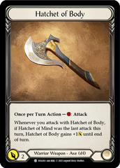 Hatchet of Body - Flesh and Blood TCG - MoxLand