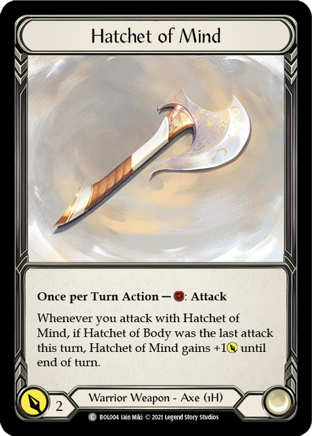 Hatchet of Mind - Flesh and Blood TCG - MoxLand