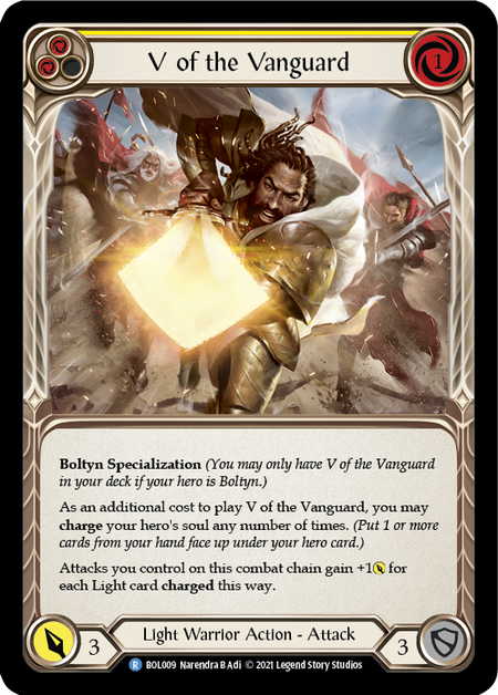 V of the Vanguard (Yellow) - Flesh and Blood TCG - MoxLand