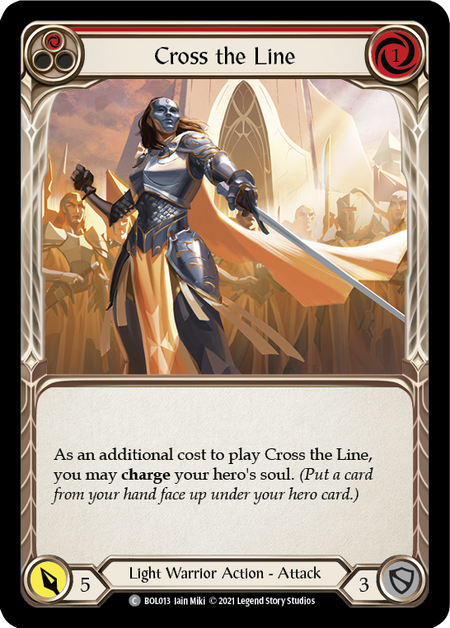 Cross the Line (Red) - Flesh and Blood TCG - MoxLand